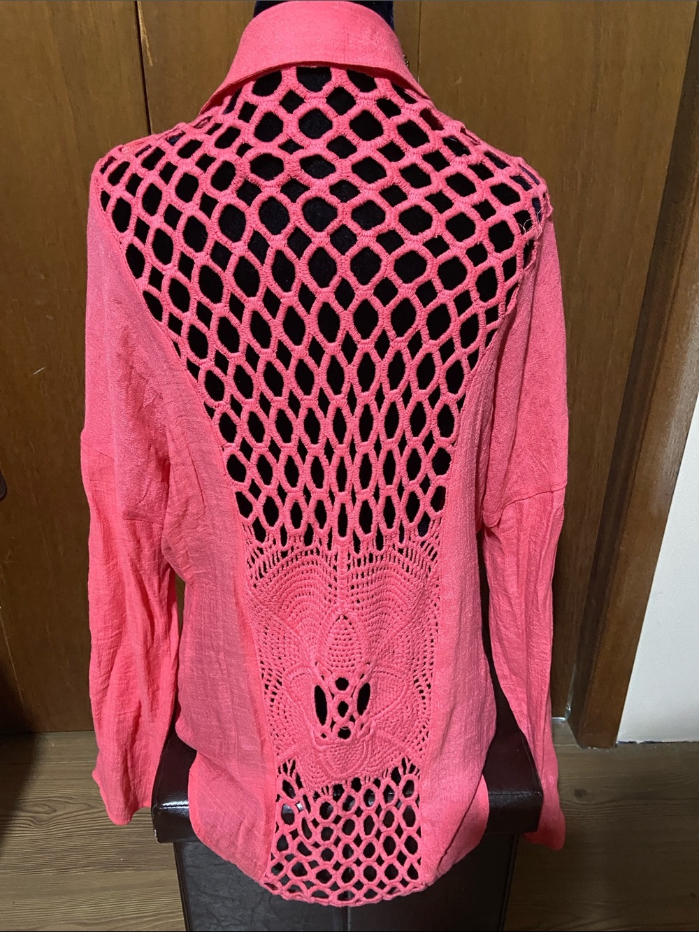 Mine Too Anthropologie Blouse with Tie Front